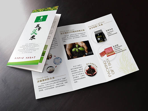 大米三折页