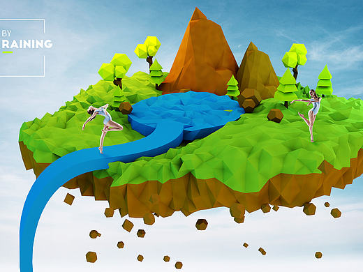LOWPOLY作品（个人主页-ZMTgxNjkwNzY=） - 场景 - 站酷设计师rainingvision原创素材 - 站酷ZCOOL