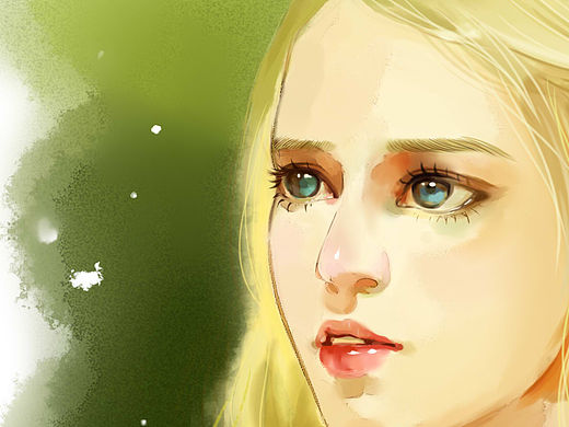 美女图2张（临摹）（个人主页-ZMTYwOTA0NDA=） - 创作习作 - 站酷设计师十七兮原创素材 - 站酷ZCOOL