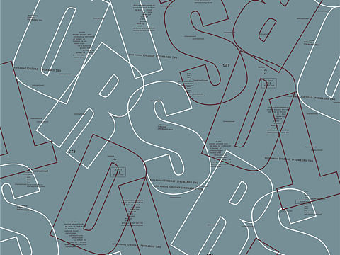 几何字母休闲图案