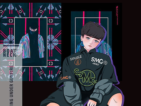 插画 赛博朋克 