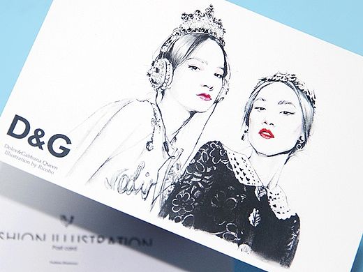 时尚插画 | 明信片