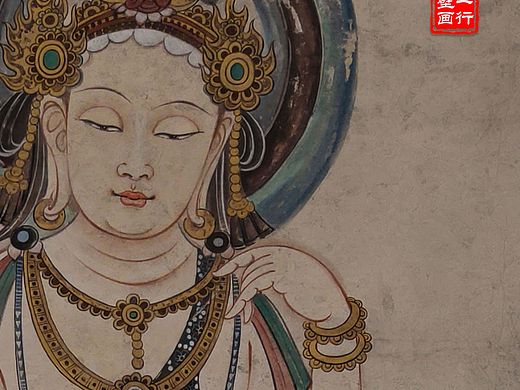 敦煌壁画里的美人菩萨