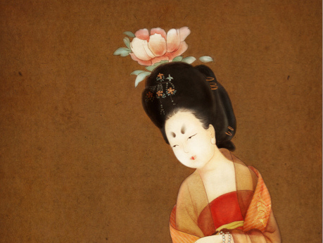 装饰画风格《唐侍女图》