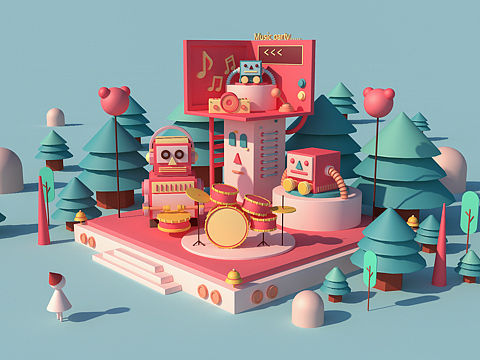 C4D19期-1（個(gè)人主頁(yè)-ZMzgzMjkwMDA=） - 海報(bào) - 站酷設(shè)計(jì)師咔咔喲o原創(chuàng)素材 - 站酷ZCOOL