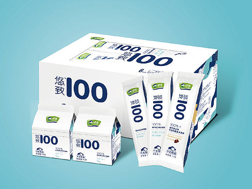 【包装设计展示】田牧乳业—鲜奶冰淇淋