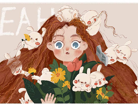 夢見兔子（個(gè)人主頁-ZMzQ4NDQ1NzY=） - 繪本 - 站酷設(shè)計(jì)師墨江DESIGN原創(chuàng)素材 - 站酷ZCOOL