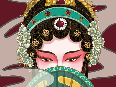 国潮系列花旦武生净生手机壳