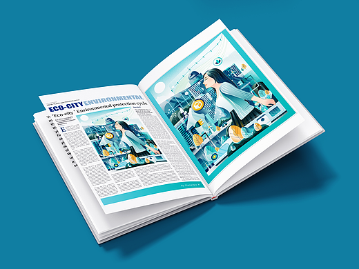 日报风插画【生态城市】