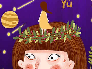 谷雨：雨生百谷，万物复苏。（个人主页-ZMjEyODY1ODA=） - 商业插画 - 站酷设计师我是柠檬可可原创素材 - 站酷ZCOOL