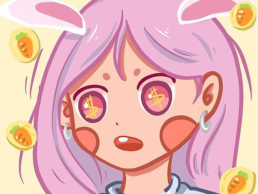 【插畫】小頭像（個人主頁-ZNDYzMzc0NDA=） - 創(chuàng)作習(xí)作 - 站酷設(shè)計師樂小咩原創(chuàng)素材 - 站酷ZCOOL