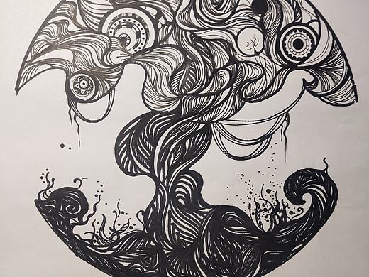 手绘装饰画