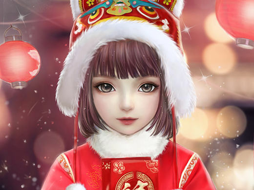 原创：2017新年萝莉要红包（个人主页-ZMjAwNDM3NjQ=） - 商业插画 - 站酷设计师圣熙sensi原创素材 - 站酷ZCOOL