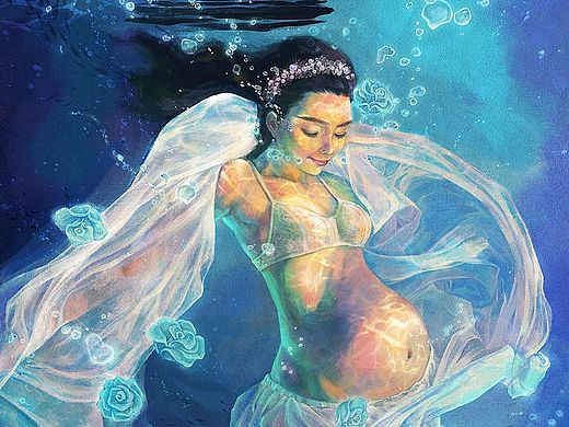 【人像 by 雪娃娃】Una欢的定制版水下大肚照