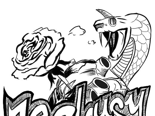 第一次画嫉妒的毒蛇