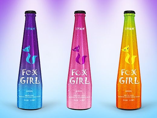 女士啤酒包装设计