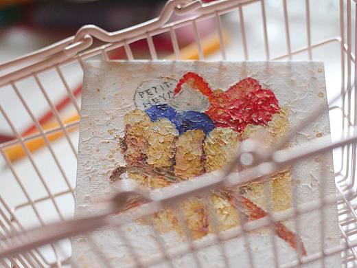 油画棒法式甜点 油画棒草莓蛋糕