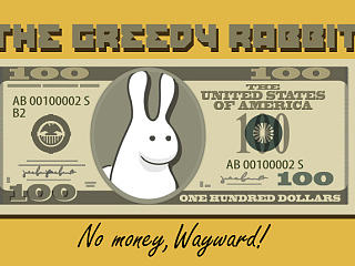 The Greedy Rabbit 美元版（个人主页-ZNjMzMTMwNA==） - 闪屏/壁纸 - 站酷设计师会点钱的包子原创素材 - 站酷ZCOOL