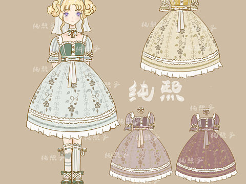 Lolita裙子设计[xyj吃西瓜]