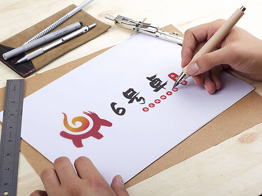 餐飲火鍋品牌 6號(hào)桌LOGO Design（個(gè)人主頁-ZMjAxNTAwOTY=） - 品牌 - 站酷設(shè)計(jì)師LIUYINGDONG原創(chuàng)素材 - 站酷ZCOOL