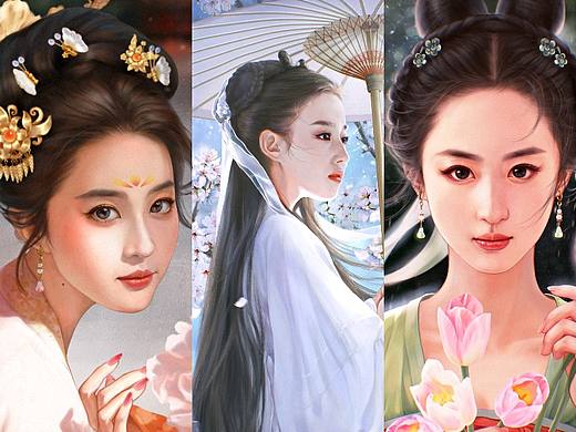 近期的古风插画练习