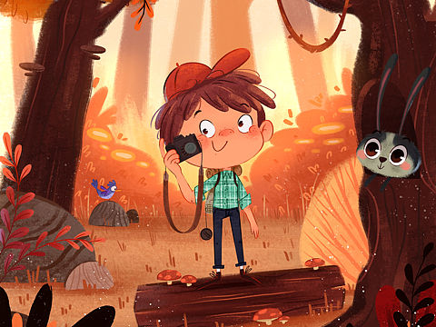 儿童插画场景练习