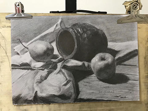 成人画室零基础学员作品