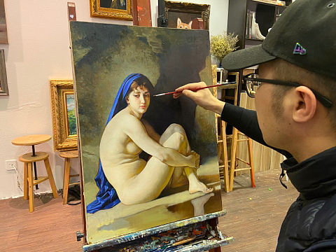 北京纳比画室_蒋老师油画人物