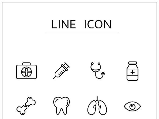 医疗图标 线条icon练习