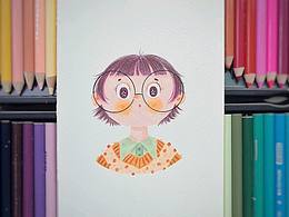 彩鉛 | 兒插頭像