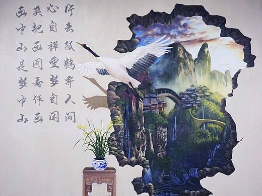 墙绘之3d风景画（个人主页-ZMjY4MDA4NTI=） - 新锐潮流插画 - 站酷设计师夏若泽原创素材 - 站酷ZCOOL