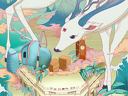 海南文创插画壁纸系列