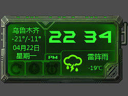 科幻显示屏