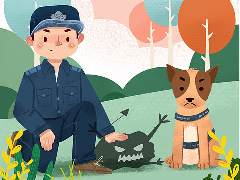 掃黑除惡（個人主頁-ZMzYxMDEzOTY=） - 商業(yè)插畫 - 站酷設計師Cara丫丫原創(chuàng)素材 - 站酷ZCOOL