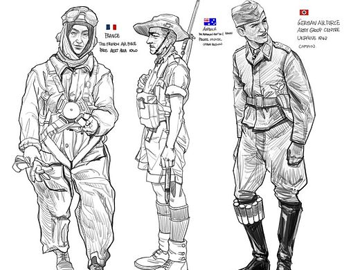 MY Battlefield sketch VER2.0（个人主页-ZMTM5MjU3MDA=） - 创作习作 - 站酷设计师文森的魔力鲨原创素材 - 站酷ZCOOL