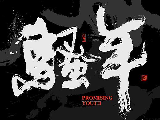 白墨广告-骚年-文化衫微店详情创意设计