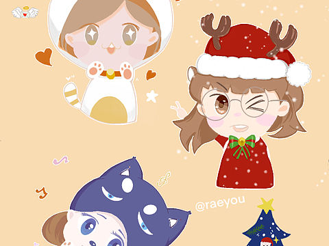 儿童插画-萌系贴纸