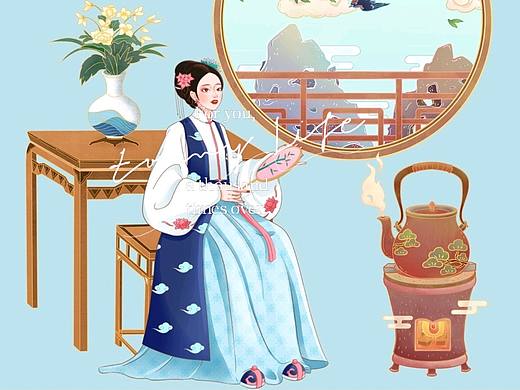 国风插画