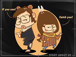 《我們的故事》?阿熊阿兔小清新漫畫系列?