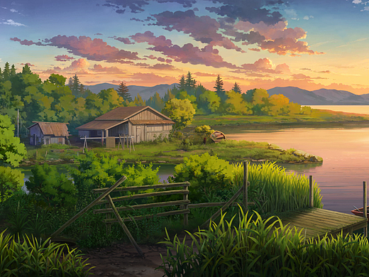 夕阳西下（个人主页-ZNjc0NTQyMTI=） - 概念设定 - 站酷设计师小西0215原创素材 - 站酷ZCOOL