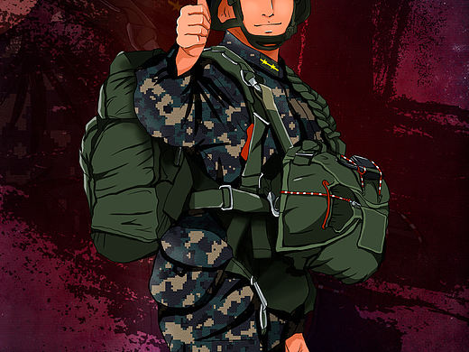 军旅之特战跳伞员（个人主页-ZNTM0ODI2NjQ=） - 创作习作 - 站酷设计师Z182098378原创素材 - 站酷ZCOOL