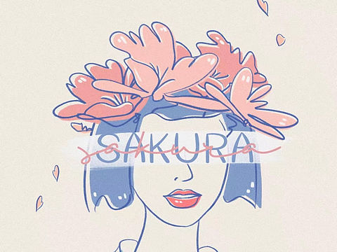 y园糖21天插画打卡｜day0｜sakura love