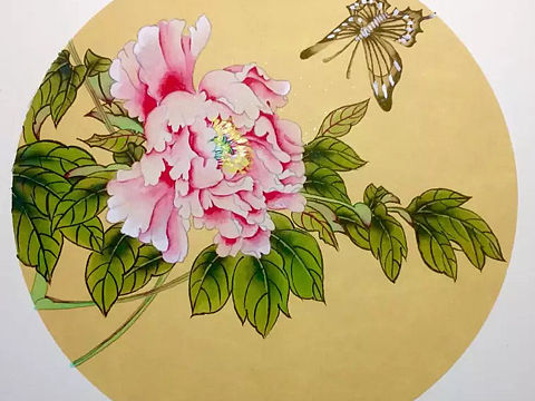 工筆牡丹（個人主頁-ZMjIwMjk4Mjg=） - 藝術(shù)插畫 - 站酷設(shè)計師小魚與傻喵原創(chuàng)素材 - 站酷ZCOOL