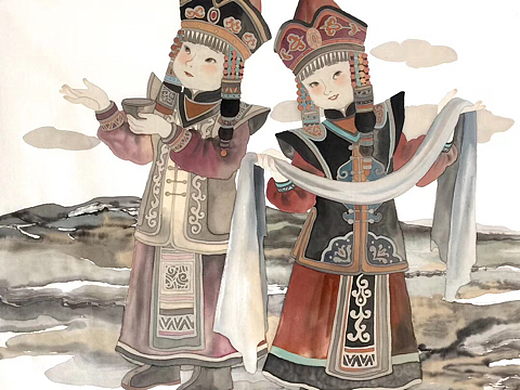 中国娃娃蒙古族