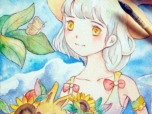 花园里的小姐姐