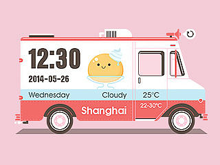 Ice Cream Truck（个人主页-ZMzc1NDE4MA==） - 主题/皮肤 - 站酷设计师CateYang原创素材 - 站酷ZCOOL