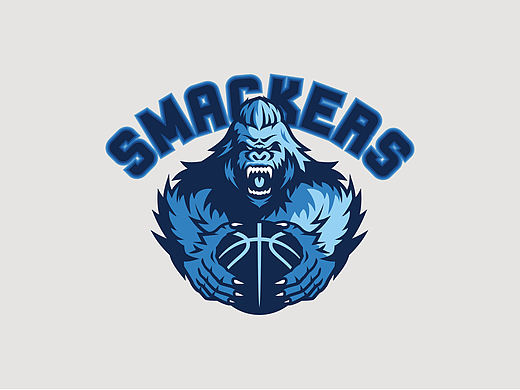 摧毁者SMACKERS篮球队吉祥物与品牌