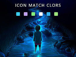 《星海·微光》主题图标设计GUI展示