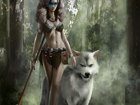 森林守护者（个人主页-ZMjM5MzQ0NTY=） - 商业插画 - 站酷设计师雪秋枫原创素材 - 站酷ZCOOL