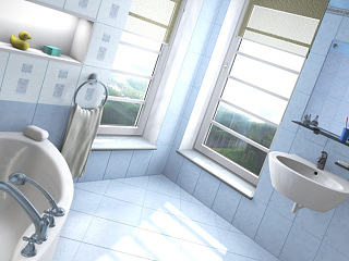 CINEMA 4D 新手 室内练习作品-卫生间一角（个人主页-ZNjA3Njk3Mg==） - 建筑/空间 - 站酷设计师XTT丶原创素材 - 站酷ZCOOL